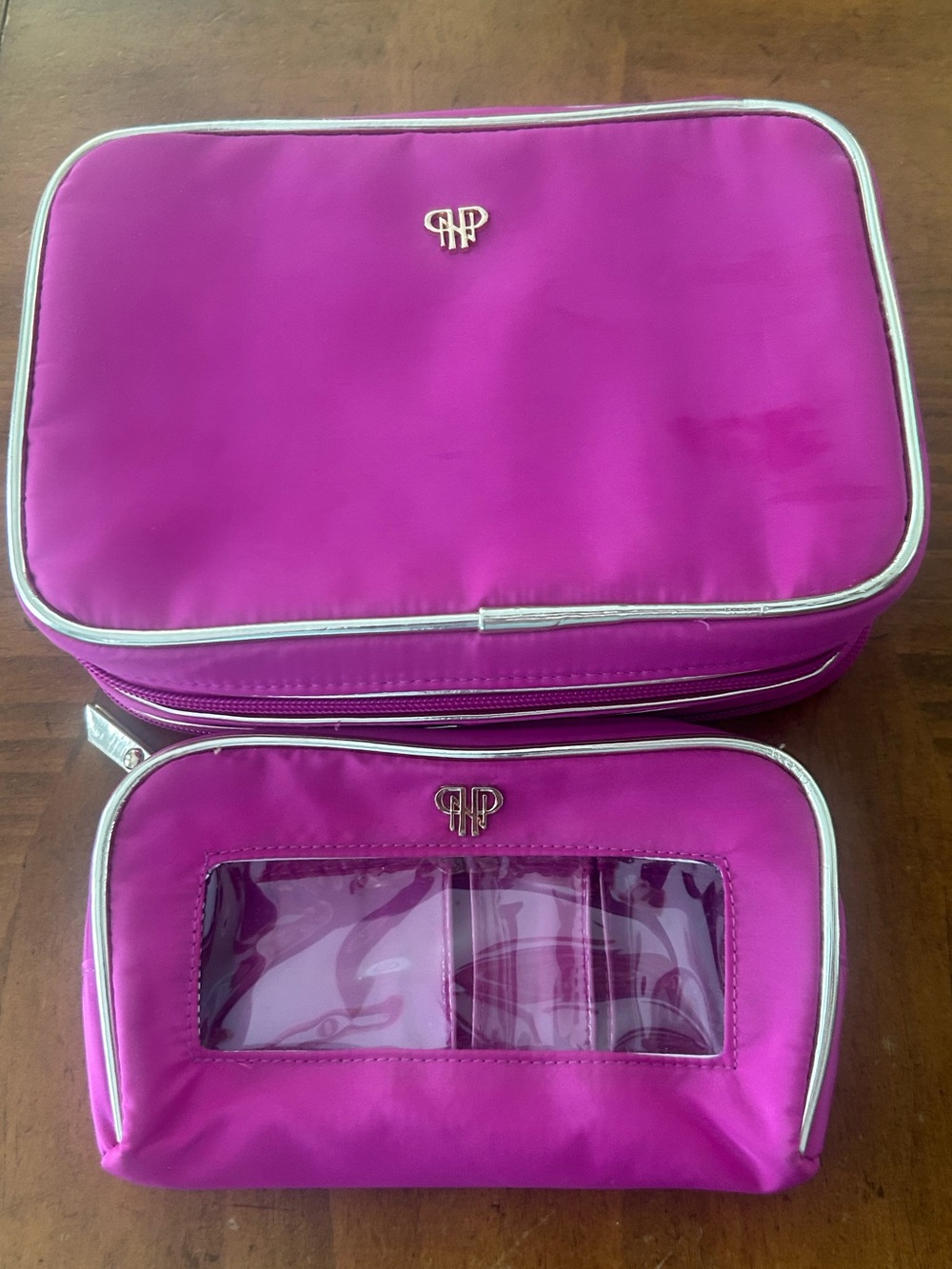 PurseN Pink Travel Cosmetic Makeup Jewelry Bath Bags Set (2)